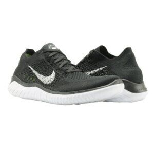 Mens Nike Free RN Flyknit 942838-001 Black Running Activewear Sneakers 10